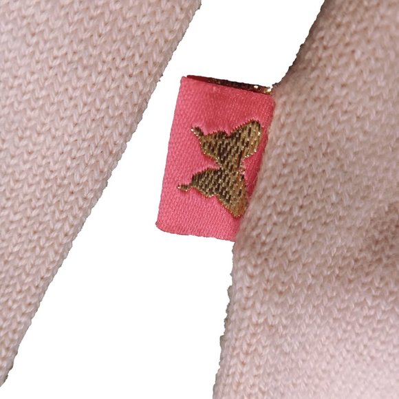 Billieblush Pale Pink Cardigan Sweater With Metallic Silver Detail Size 2/86 - Picture 5 of 8